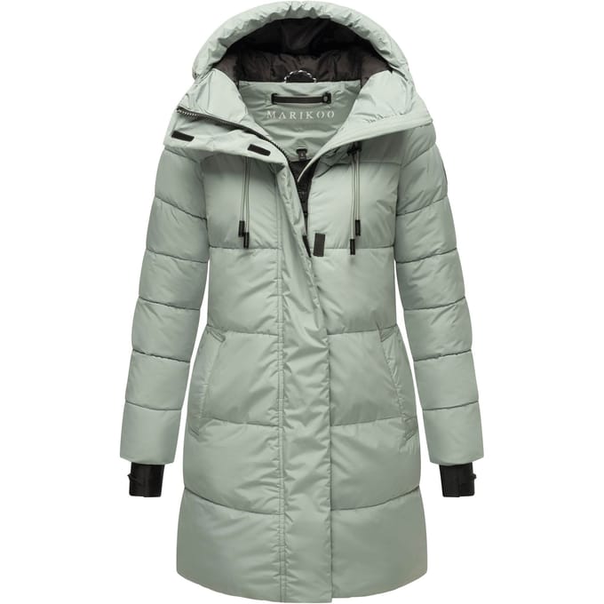 Marikoo dames winterjas met capuchon & fleecevoering – Kaituu