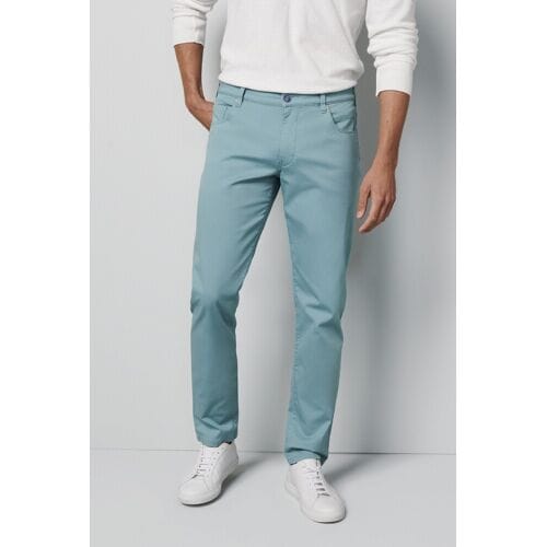 Meyer Broek M5 Slim Micro Structure Super-Stretch Organic Cotton Turquoise / male