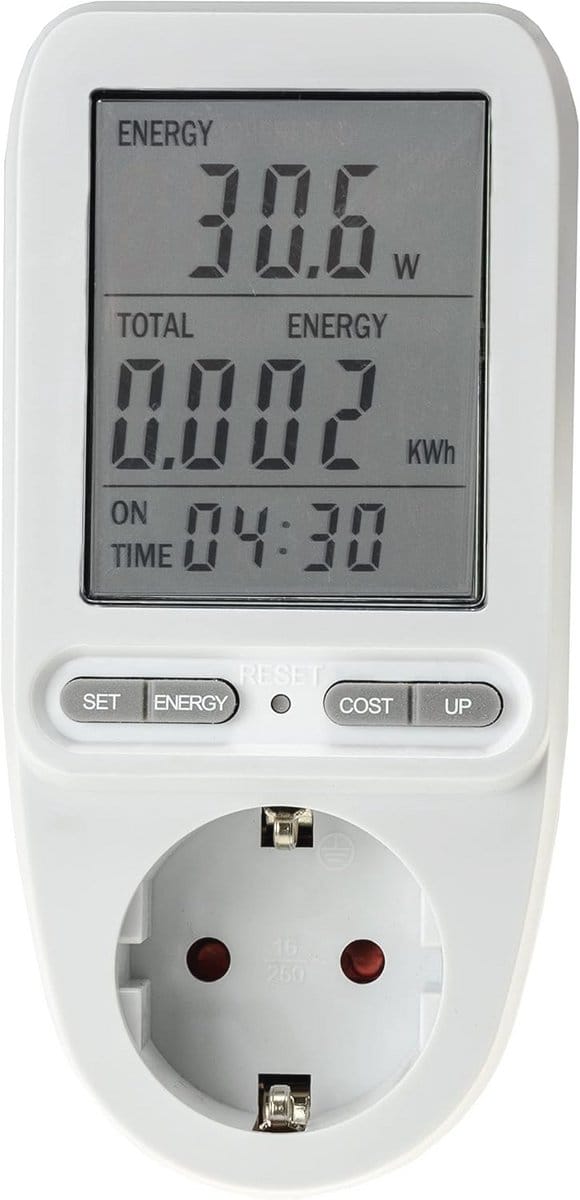 Energiekostenmeter tot 3680W - Meter voor Stroomverbruik en Energiebesparing