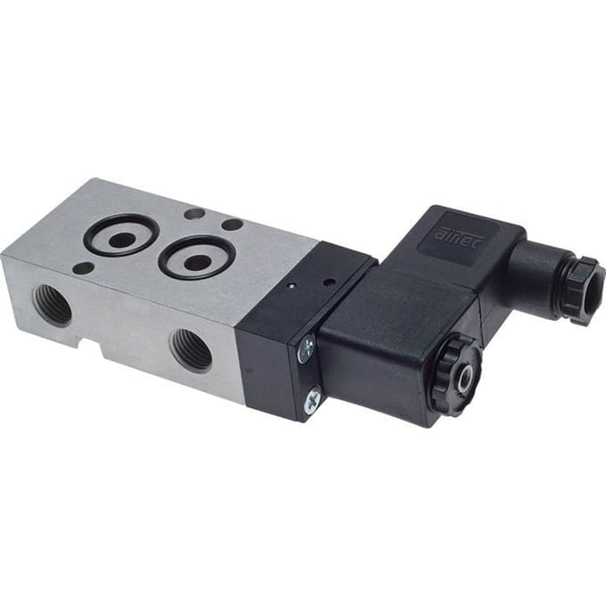 3/2 G1/4'' NAMUR Magneetventiel 48V DC 3-10bar/42-140psi Airtec