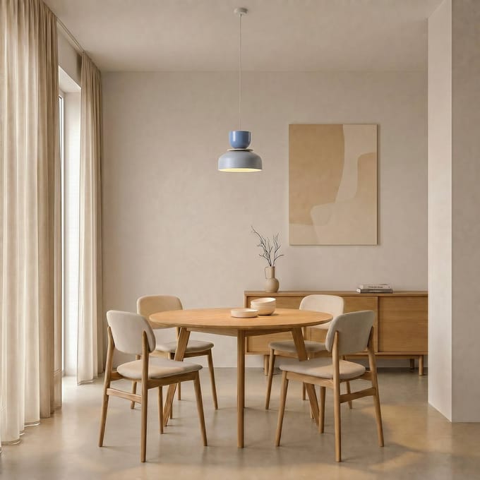 ALDEX Hanglamp Uto, grijs/blauw, Ø 30 cm, metaal