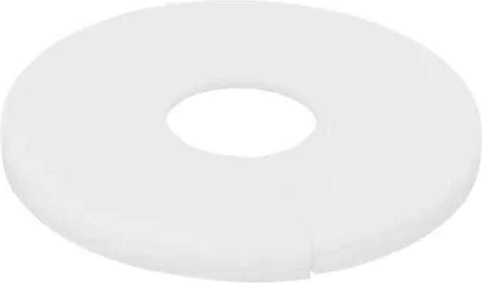 Cando Rozet - Wit - Kunststof - 15,5cm - 1,3x9,1mm - Multipack 2 Stuks