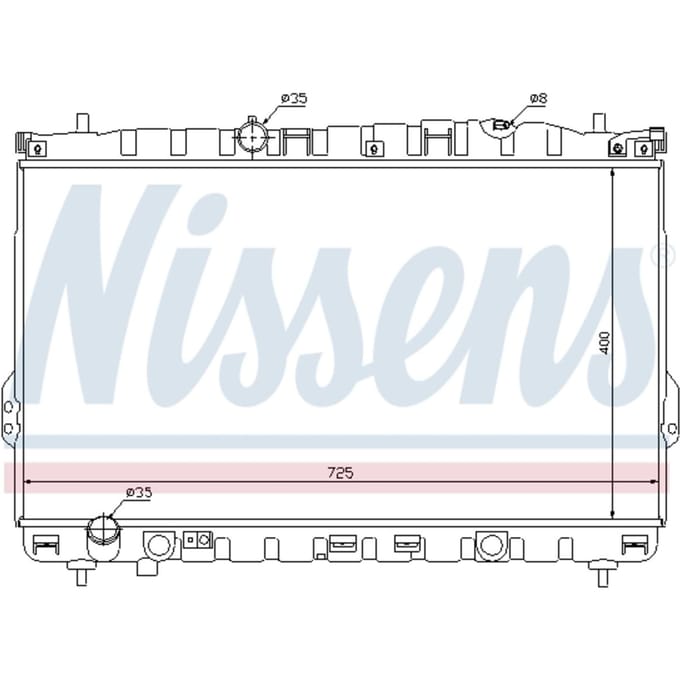 Radiator, motorkoeling NISSENS 67032