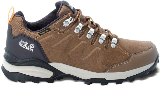 Jack Wolfskin Refugio Texapore Low - Wandelschoenen - Dames Brown / Apricot 39.5