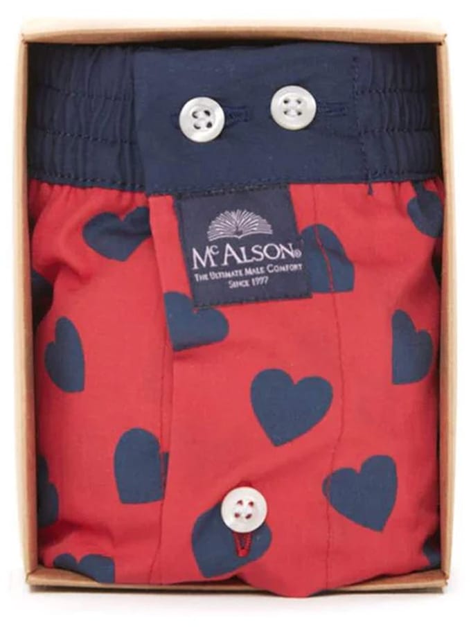 McAlson Boxer Valentine red ( L) Love Hart Valentijn