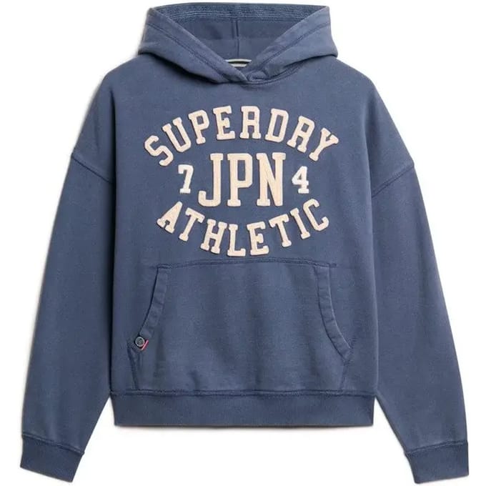 Superdry - Athletic Essentials oversized hoodie met applicatie - Dames - Hoodies