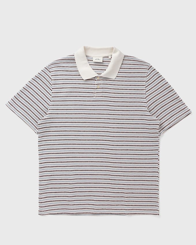 Knitted Stripe Polo
