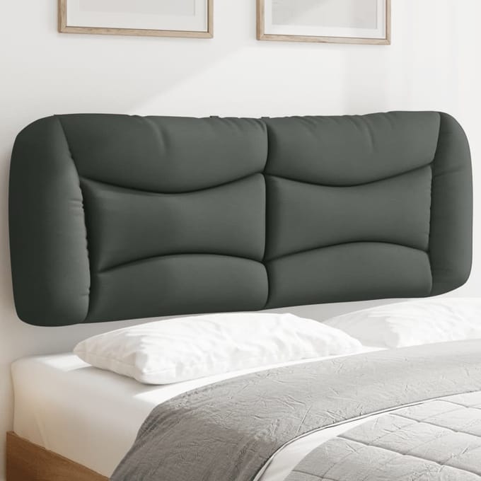vidaXL - Hoofdbordkussen - "Hvar" - 120 - cm - stof - grijs