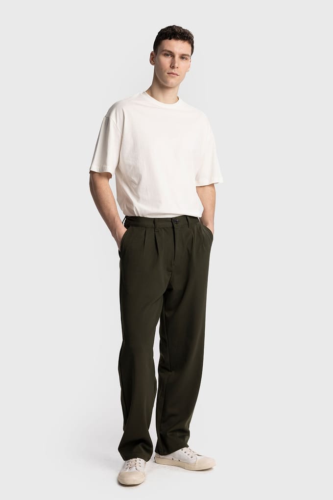 Gestrikte Rechte Pantalon
