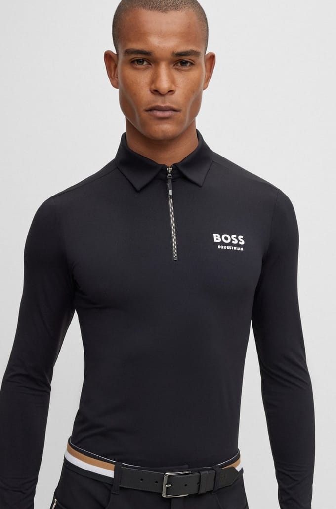 Boss Equestrian Heren Trainingshirt Elton Core XL Zwart