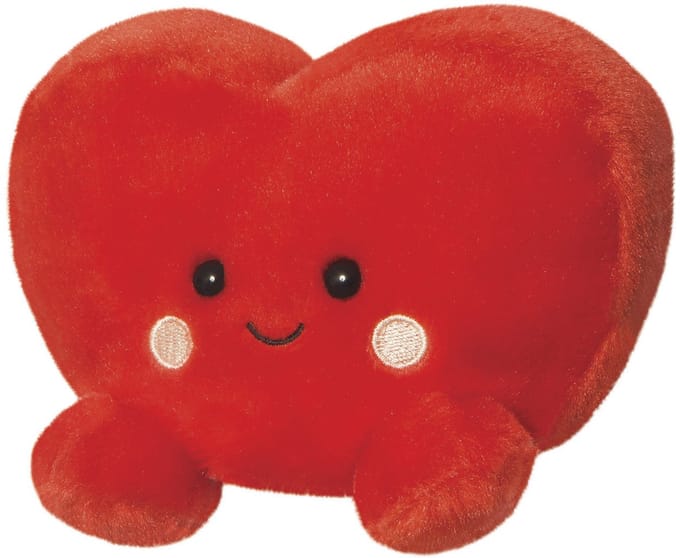 Aurora Eco Friendly Serie - Rode Hart Knuffel - 20 cm - Zacht Pluche