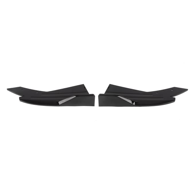 Achterspoiler Bumperlip Diffuser Splitter Canard Beschermer Zijskirt Glanzend Zwart ABS Universeel black