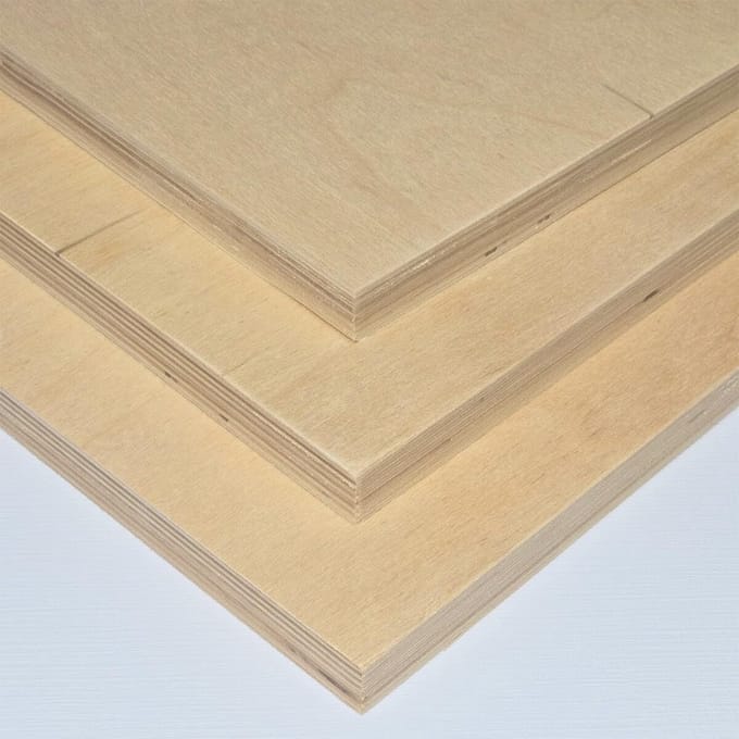 Multiplexplaat Berken 18mm Op Maat Gezaagd Houtplaat voor Doe-Het-Zelf en Meubels
