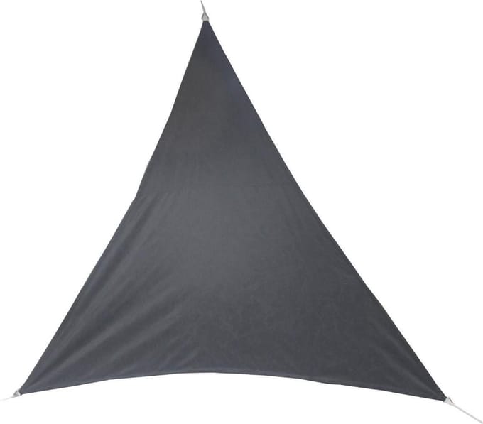 Premium kwaliteit schaduwdoek/zonnescherm Shae driehoek grijs - 3 x 3 x 3 meter - Terras/tuin zonwering