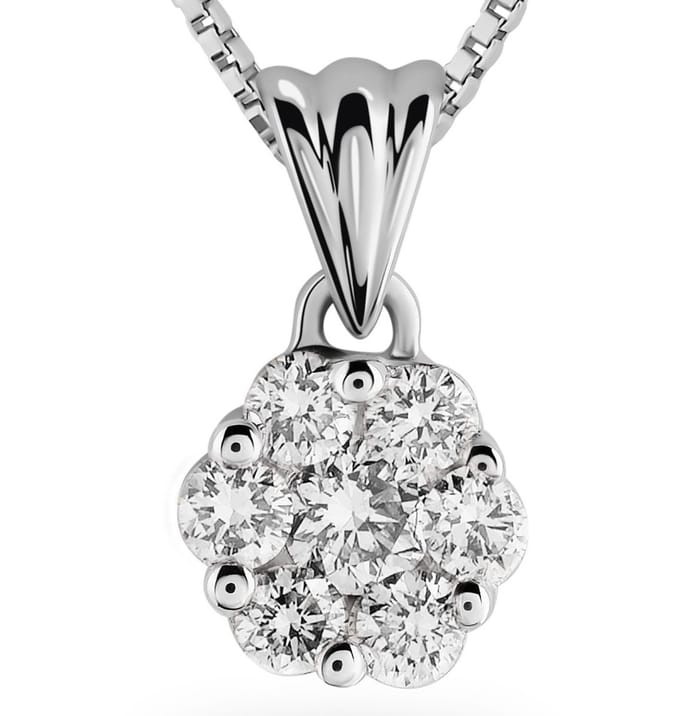 Orphelia HD-4209 - Hanger - 18 Karaat Witgoud / Diamant 0.22 ct