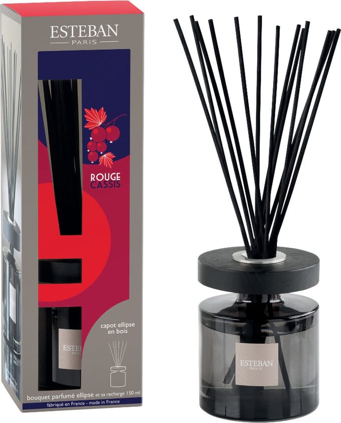 Esteban Classic Rouge Cassis Geurstokjes Ellipse 150ml