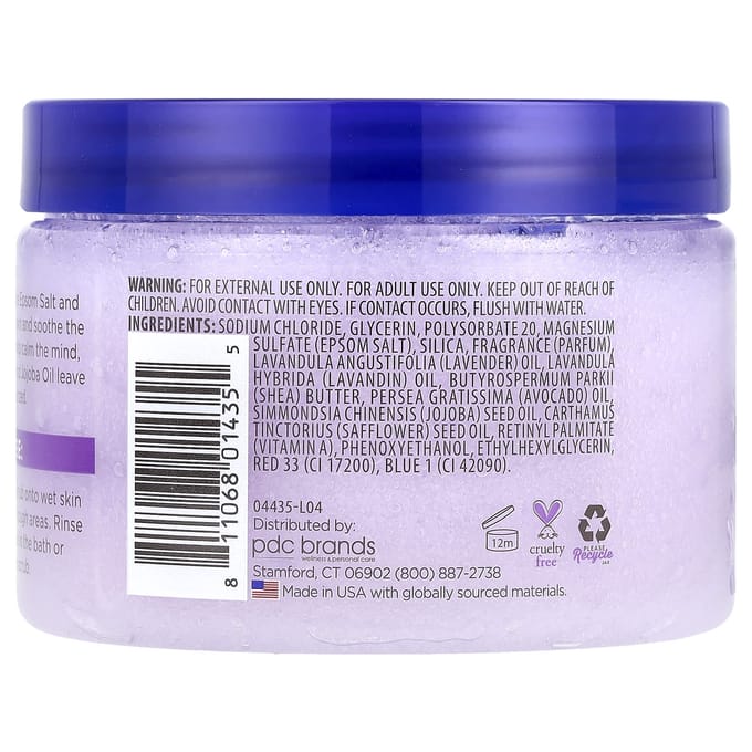Dr. Teal's, Epsomzout Body Scrub, Lavendel, 16 oz (454 gr) blue