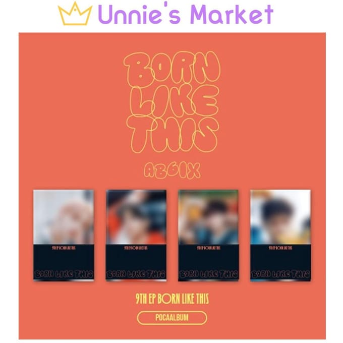 AB6IX BORN LIKE THIS POCA ver. 9e EP-album Random ver. 1ea gray