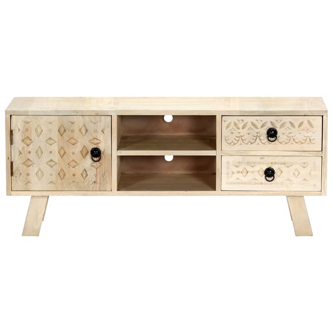 vidaXL - Tv-meubel - 110x30x44 - cm - massief - mangohout