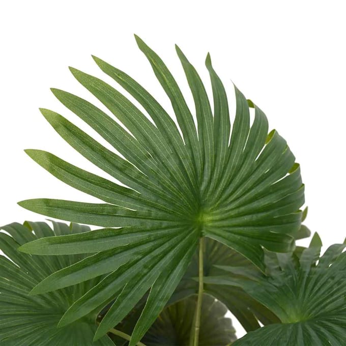 vidaXL - Kunstpalmplant - 9 - bladeren - 65 - cm - groen
