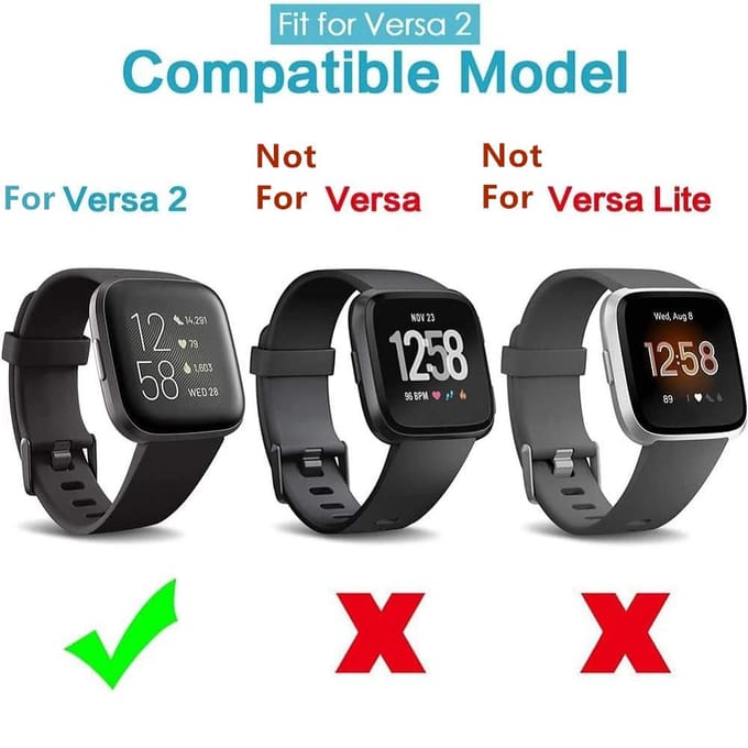 1m USB-oplaadkabel Stroomopladerkabel voor Fitbit Versa 2 Smart Watch Zwart gray