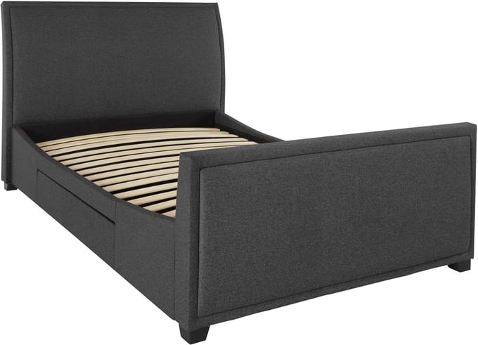Truffel-Bed - 140x200 - Leisteen Stof