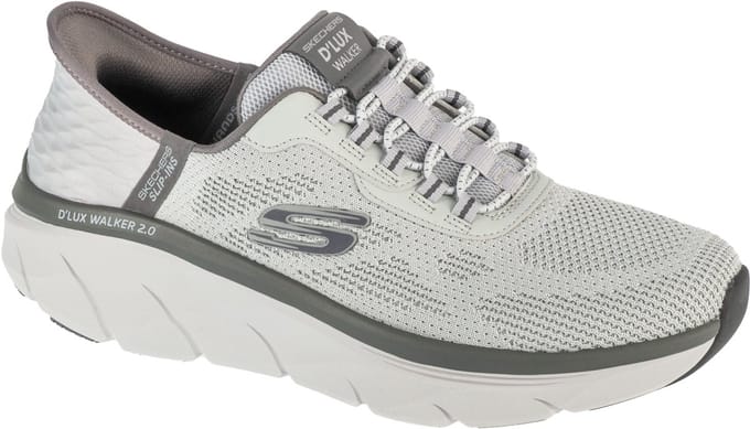 Skechers Slip-ins: D'Lux Walker 2.0 - Rezinate, Mannen, Grijs, Sneakers, maat: 42