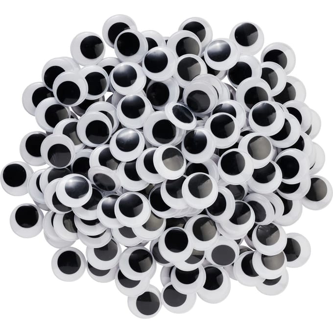 VBS Wiebeloogjes om op te plakken "Rond", 30 mm, 200 stuks