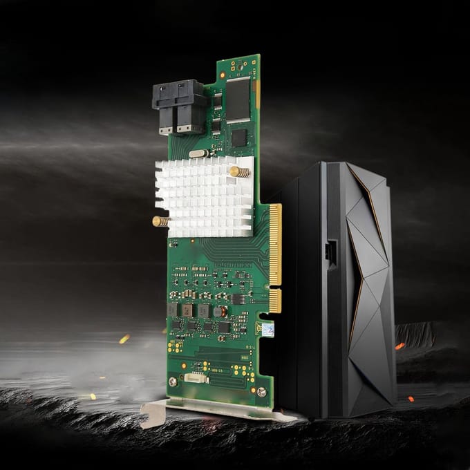 Allecto - 12 Gb HBA-kaart - PCIe 3.0 Controllerkaart - Plug Play