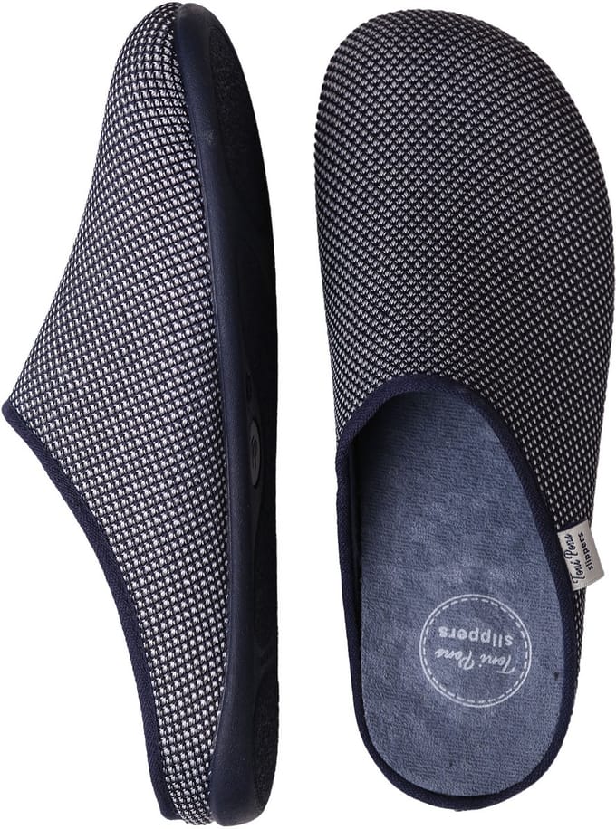 Herenpantoffel in klompstijl met mesh | NASH-JO
