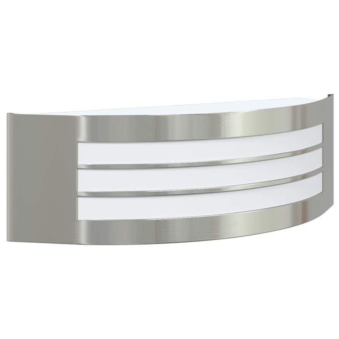 vidaXL Buiten Wandlamp zilver 32 x 10 x 10 cm
