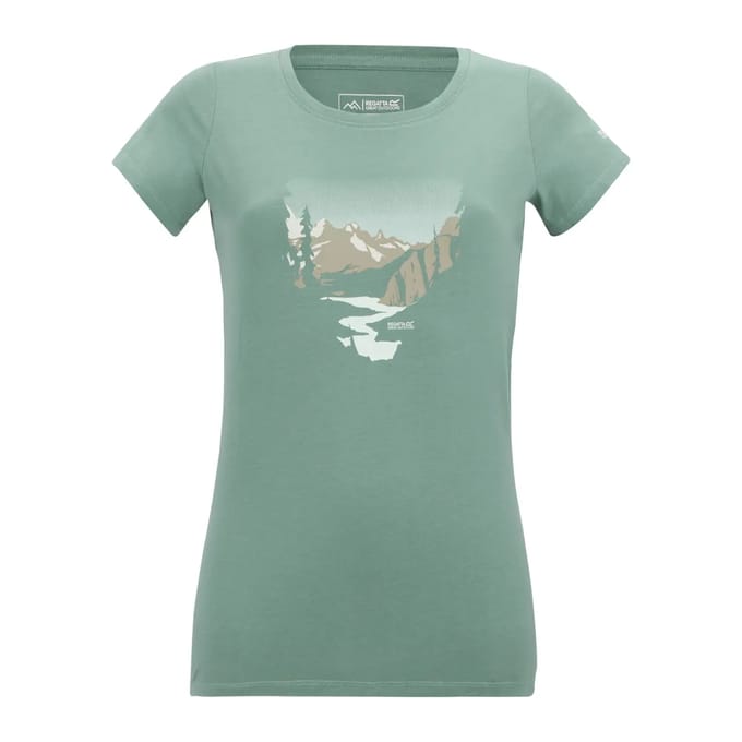 Dames T-shirt met korte mouwen en grafische print