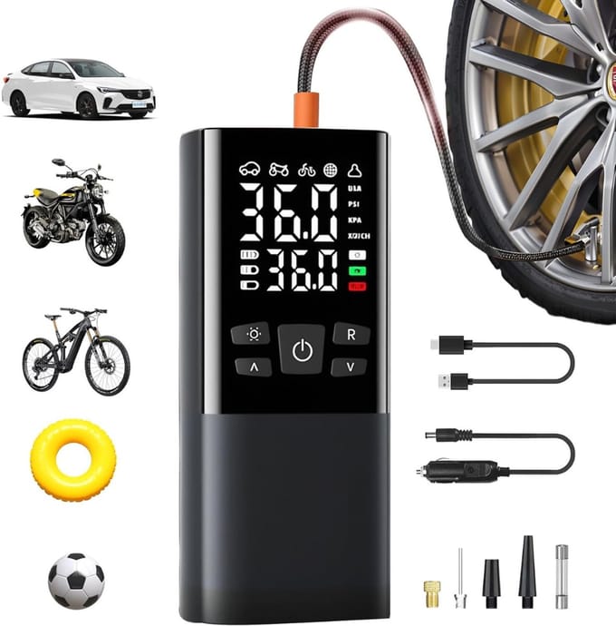 MRKK® Elektrische Fietspomp – Luchtpomp – Ballenpomp