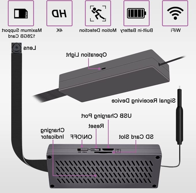 Spy Camera Mini-bewakingscamera-1080p-bewegingsdetectie-veiligheid-woningen