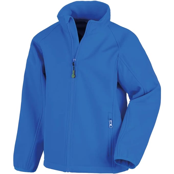 Result Recycled 2-Layer Printable Junior Softshell Jacket RT901J - Royal - L (9-10)