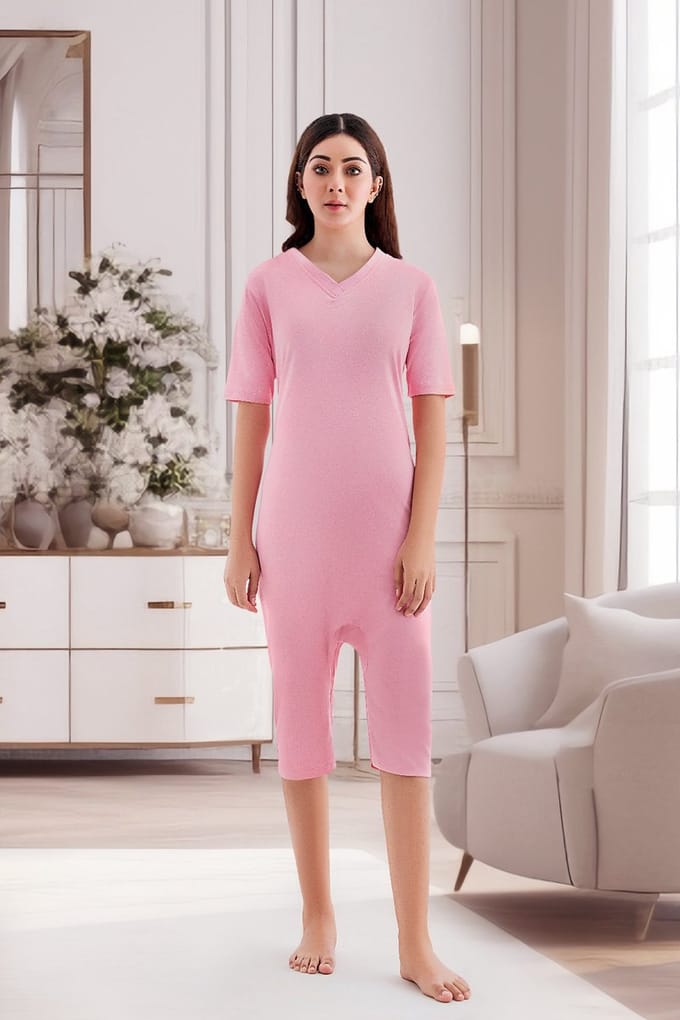 Body Hansop met been- & rugrits- Hemd - Pyjama - Korte mouwen - Plukpak - Maat L