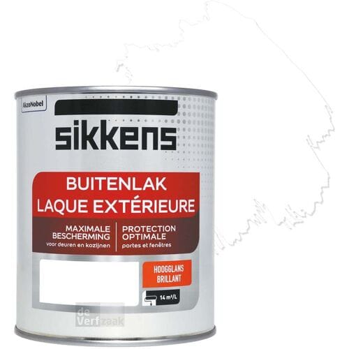 Sikkens - Buitenlak Hoogglans - RAL 9010 - 1 L