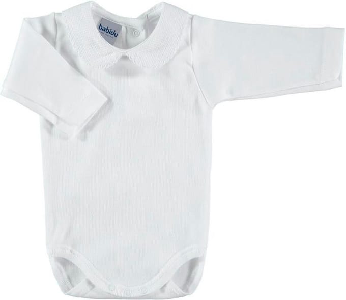 Romper Babidu 1188 wit met kraagje
