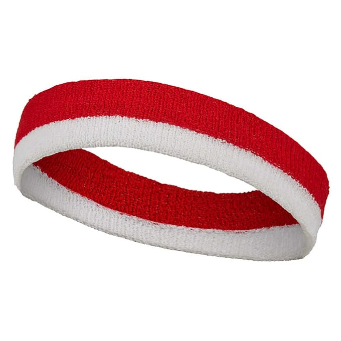 Apollo - Feest hoofdband - gekleurde hoofdband rood-wit one size 2