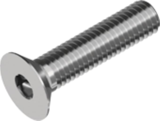 RVS verzonken kopschroef met binnenzeskant A2 M5x100 mm per 5 stuks
