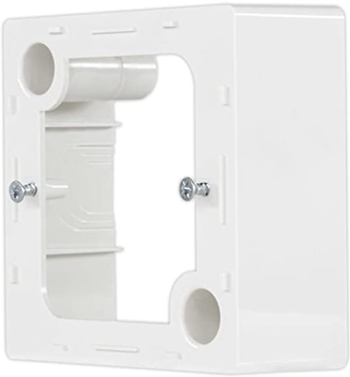 Quadro Opbouwbehuizing voor Inbouwschakelaars en Stopcontacten - Wit