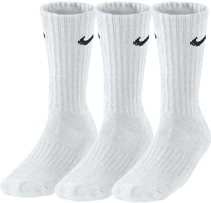 Nike - Dri-FIT Everyday Cushioned Crew Socks 3P - Witte Sportsokken-42 - 46