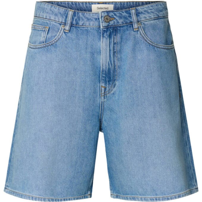 loose fit korte jeans van mix van katoen en lyocell model 'ALEX'