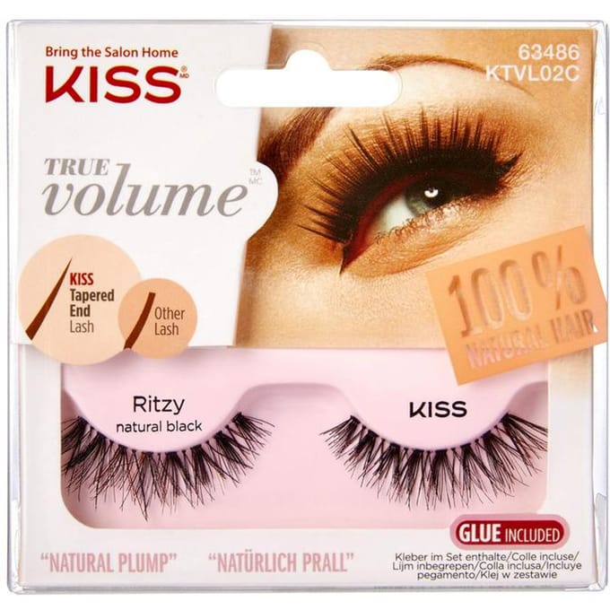KISS True Volume Ritzy Natural Black Kunstwimpers Dames