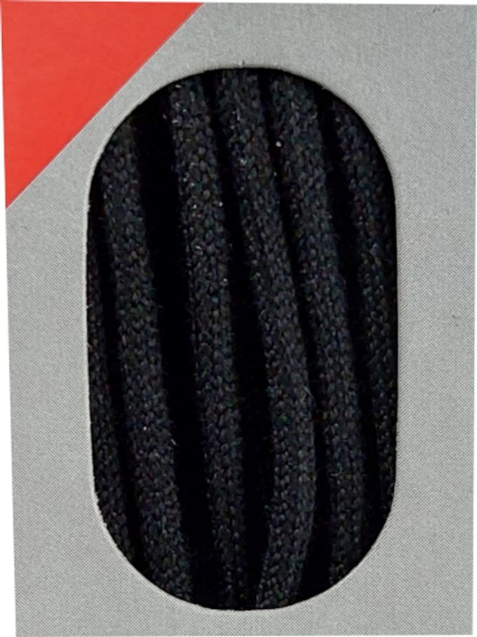 Bob Veter - Zwart - Dun Rond - Lengte 120 cm - Dikte 2 mm - Schoenveter