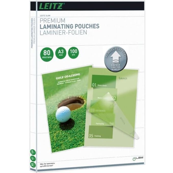 Leitz Lamineerfolie DIN A3 80 micron glanzend 100 stuk(s)