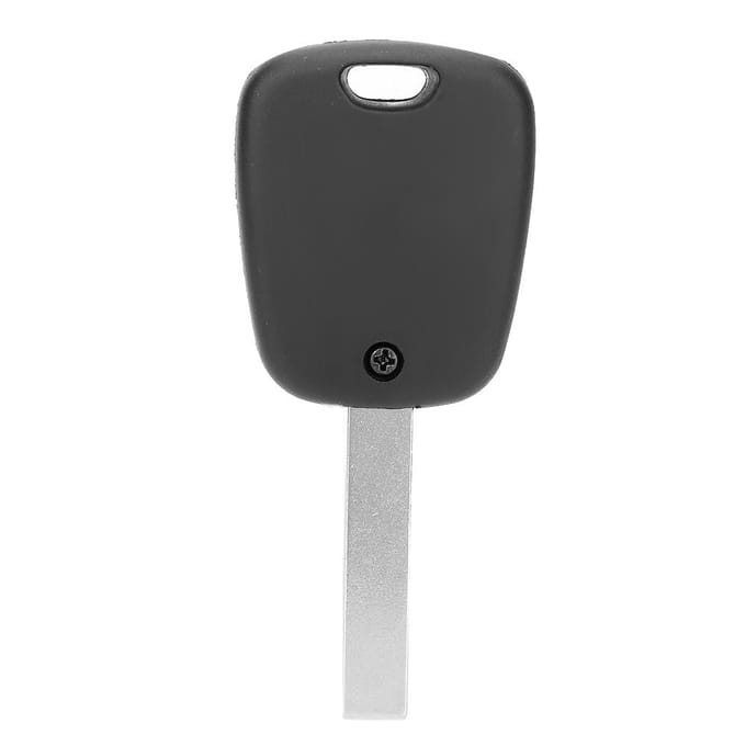 2-knops autosleutelbehuizing met groef voor Peugeot 107 207 307 407 gray