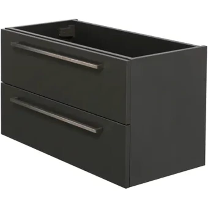 Aquazuro Wastafelonderkast Arezzo 80cm Donkergrijs