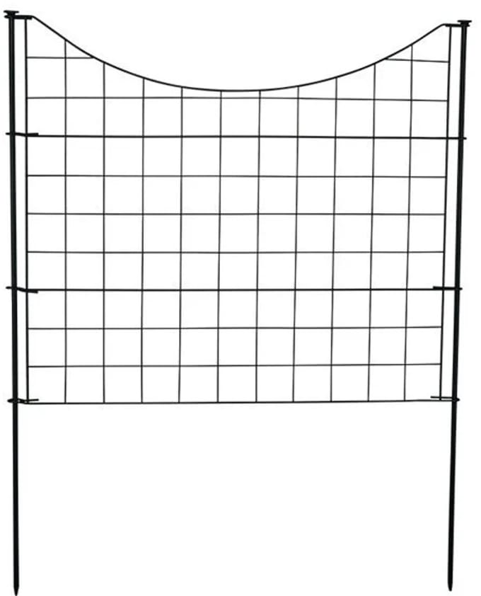 Concave vijver- & tuingaas 11-delig 71x53cm 6X6cm maas zwart