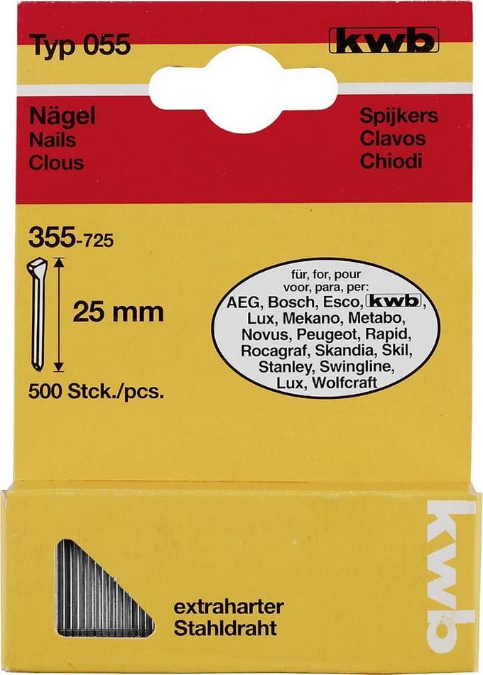 KWB Nagels Hard Type 055 - 16 mm - 750 Stuks